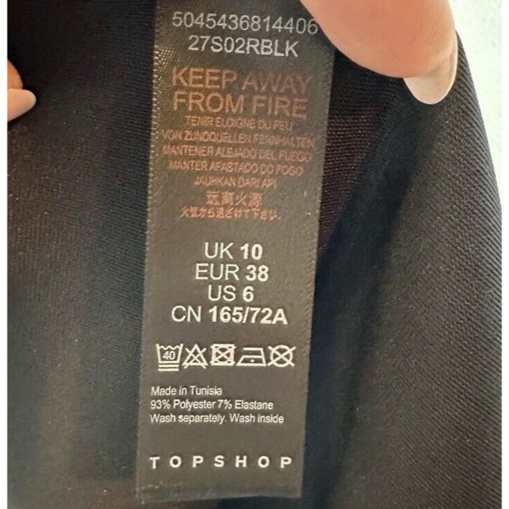 NWT  Topshop Velvet Black Midi  Skirt With Metallic Glitter Gold And Silver SZ 6 - Picture 2 of 8